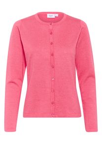 Saint Tropez Damen Strickjacke "A8661, MilaSZ R-Neck Cardigan"fruit dove melange, modisch, Gr. S, meliert, Strick, Obermaterial: 80% Viskose, 20%