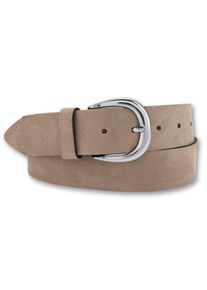Bernd Götz BERND GÖTZ Damen Ledergürtel, braun, casual,modisch, Gr. 80, unifarben, Leder, Gürtel, mit silberfarbener Schließe