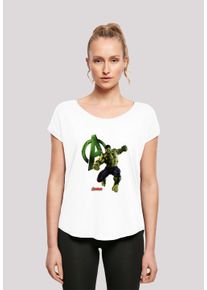 F4NT4STIC Damen T-Shirt "Marvel Avengers Age of Ultron Incredible Hulk", weiß, casual, Gr. M, Obermaterial: 100% Baumwolle, Shirts, Damen,Premium