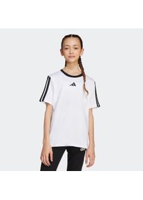 Kinder T-Shirt "JG 3S BF TEE", schwarz-weiß, sportlich, Gr. 128, adidas Sportswear, Obermaterial: 100% Baumwolle, Shirts
