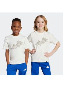 Kinder T-Shirt "LK ADIRAPTOR T", weiß, sportlich, Gr. 122, adidas Sportswear, Obermaterial: 100% Baumwolle, Shirts