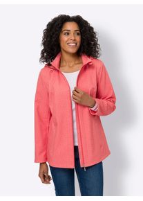 Classic Basics Damen Softshelljackekoralle, flamingo, bedruckt, Gr. 56, gemustert, 94% Polyester, 6% Elasthan, Jacken