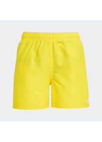 Kinder Badeshorts "SOLID SHORTS BY"gelb, weiß, sportlich, Gr. 176, adidas Performance, Web, Obermaterial: 100% Polyester, Badehosen