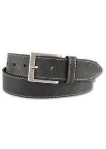 Bernd Götz BERND GÖTZ Damen Ledergürtel, grau, casual,modisch, Gr. 95, unifarben, Leder, Gürtel, mit genähtem Kantendesign