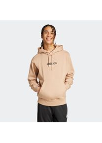 Herren Kapuzensweatshirt "M LIN FL HD"warm sandstone, schwarz, sportlich, Gr. XXL, adidas Sportswear, Obermaterial: 55% Baumwolle, 36% Polyester, 9%