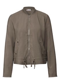 Street One Damen Kurzjackeschwarz tumbled beige, casual, Gr. 38, unifarben, Stoff, Obermaterial: 82% Viskose, 18% Nylon; Futter: 100% Polyester,