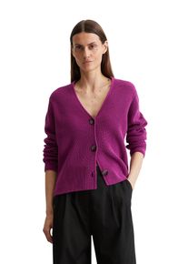 Marc O'Polo MARC O'POLO Damen Cardigan "aus Heavy-Weight-Organic-Cotton"fresh berry, casual, Gr. XL, unifarben, Obermaterial: 100% Baumwolle, Strickjacken