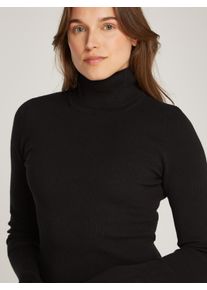 Calvin Klein Jeans Jerseykleid »WOVEN LABEL TIGHT SWEATER DRESS«, mit Rollkragen