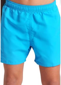 arena Kinder Badeshorts "FUNDAMENTALS arena LOGO JR BOXER R"turquoise, parrot, sportlich, Gr. 128, Obermaterial: 100% Polyester, Badehosen