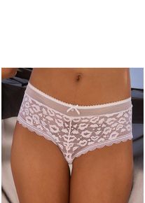 Vivance Panty weiß Gr. 32/34 für Damen. Mit Schmuckelement, Schleife, Spitze. Figurbetont. Nachhaltig.