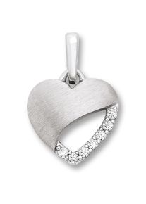 ONE ELEMENT Damen Ketten-Anhänger "Zirkonia Herz Herz Anhänger aus 925 Silber", Silber 925 (Sterlingsilber), silber, Silber 925 (Sterlingsilber),