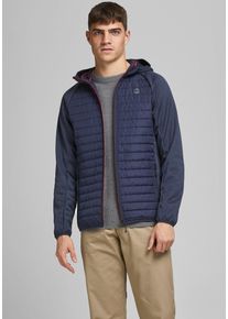 Jack & Jones JACK & JONES Herren Steppjacke "JJEMULTI QUILTED JACKET NOOS", blau, modisch, Gr. XS, unifarben, Web, Obermaterial: 100% Polyester, Jacken