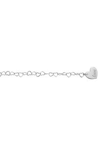 ONE ELEMENT Damen Fußkette "Herz Fußkettchen Rundankerkette Herz Fußkettchen Rundankerkette", Silber 925 (Sterlingsilber), silber, Silber 925