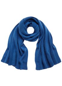 Lascana Damen Strickschal, blau, casual,Basic, unifarben, Materialmix, Modetücher, Grobstrick Schal, Wollschal, Winterschal, Damenschal, Modeschal