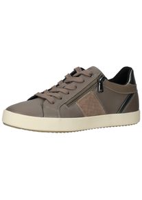 Geox Damen Sneaker "Geox Sneaker Lederimitat/Textil", Gr. 40, grau, Lederimitat, Textil, casual, Schuhe