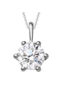 Vivance Damen Ketten-Anhänger "0.3 ct Diamant Brillant Anhänger aus 585 Weißgold", 0.3 ct, Weißgold 585-Gold, silber, Weißgold 585, Gold,