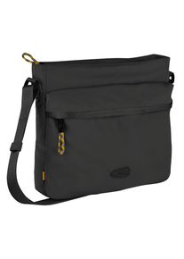Camel Active Damen Umhängetasche "Terra", schwarz, Polyester, clean, gepflegt, kontrastfarbene Details, Taschen, aus recyceltem Nylon und voluminös