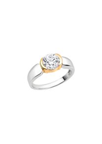Vivance Damen Fingerring "925/- Sterling Silber rhodiniert bicolor Zirkonia", 056 (17,8), Silber 925 (Sterlingsilber), bunt, Silber 925