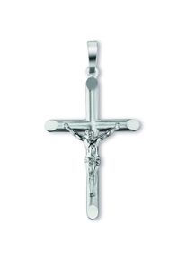 ONE ELEMENT Damen Kreuzkette "Halskette - Kreuzkette mit Kreuz Anhänger aus 925 Silber", Silber 925 (Sterlingsilber), silber, Silber 925