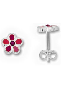 ONE ELEMENT Damen Paar Ohrhänger "Zirkonia Blume Ohrringe Ohrstecker aus 925 Silber", Kinder, Silber 925 (Sterlingsilber), silber, Silber 925