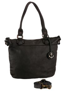 Harbour 2nd Damen Shopper "Bianca", grau, Leder, Taschen, aus Leder mit typischen Marken-Anker-Label und Schmuckanhänger