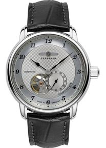 Zeppelin Herren Automatikuhr "Friedrichshafen Automatic Open Heart", schwarz, Armbanduhren, Armbanduhr, Herrenuhr, Made in Germany, Mechanische Uhr,
