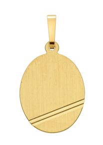 Adelia´s ADELIA ́S Damen Ketten-Anhänger "333 Gold Gravurplatte Anhänger", Gold, gold, Gold, Schmuckanhänger, Goldschmuck für Damen