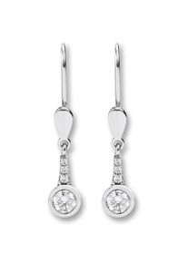 ONE ELEMENT Damen Paar Ohrhänger "Zirkonia Ohrringe Ohrhänger aus 333 Weißgold", Damen,mit Zirkonia, Weißgold 333-Gold, silber, Weißgold 333, Gold,