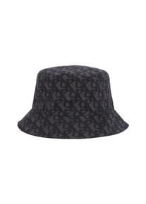 Damen Fischerhut "LOGO JACQUARD BUCKET HAT", schwarz, casual, Calvin Klein Jeans, gemustert, mehrfarbig, Web, Kunstfaser, Hüte