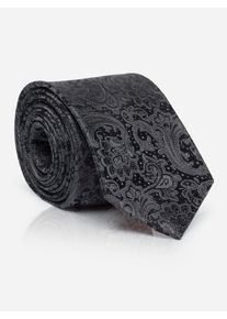 MONTI Damen Krawatte "LUAN"grau mit paisley, muster, klassisch,modisch, Seide, Krawatten, aus 100 % Seide – mit edlem Paisley-Muster für festliche