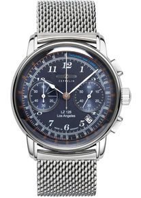 Zeppelin Herren Chronograph "LZ 126 Los Angeles", silber, Armbanduhren, Armbanduhr, Herrenuhr, Datum, Made in Germany