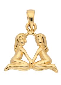 Adelia´s ADELIA ́S Damen Ketten-Anhänger "585 Gold Sternzeichen Anhänger Zwilling", Zwilling, Gold, gold, Gold, Schmuckanhänger, Goldschmuck für Damen & Herren
