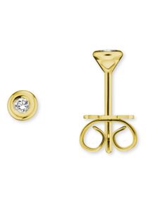 ONE ELEMENT Damen Paar Ohrhänger "0.1 ct Diamant Brillant Ohrringe Ohrstecker", Damen, 0,1 ct, Gelbgold 585-Gold-Diamanten, gold, Gelbgold 585, Gold,