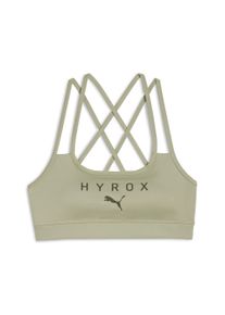 Puma Damen Sport-BH "Puma x HYROX MOVE BH mit Trägerdetail Damen", Gr. XSlux army grün, Obermaterial: 15% Elasthan, 85% Polyester; Futter: 94%