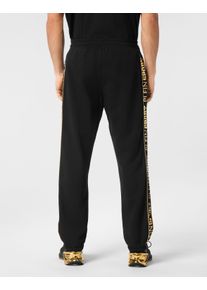 Plein Sport Herren Jogginghose "Jogginghose"0294, schwarz, lightgold, Gr. XL, Obermaterial: 88% Baumwolle, 12% Polyester, Hosen