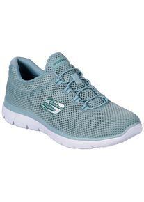 Skechers Damen Slip-On Sneaker "SUMMITS", Gr. 40, blau, Textil, sportlich, Schuhe, Freizeitschuh, Halbschuh, Schlupfschuh mit komfortabler Innensohle