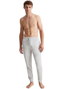 Marc O'Polo MARC O'POLO Herren Pyjamahose "Heavy Jersey", Gr. M, grau, Single Jersey, Obermaterial: 100% Baumwolle, meliert, casual, Hosen, mit dezentem Logodruck