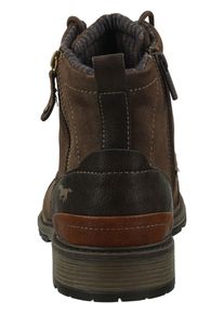 Mustang Shoes Herren Stiefelette "Mustang Shoes Stiefelette Lederimitat", Gr. 45, braun, Lederimitat, casual, Schuhe