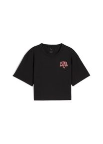 Puma Kinder T-Shirt "CLASS TEE G", schwarz, sportlich, Gr. 128, bedruckt, Jersey, Obermaterial: 100% Baumwolle, Shirts
