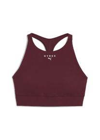 Puma Damen Sport-BH "Puma x HYROX SHAPELUXE High Neck BH Damen", Gr. Sruby shimmer rot, Obermaterial: 82% Nylon, 18% Elasthan; Futter: 94% Polyester,