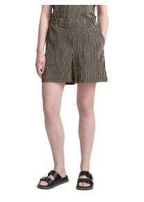 Damen Shorts, beige, casual, Gr. XS, Tom Tailor Denim, gestreift, Web, Obermaterial: 99% Polyester, 1% Elasthan, Hosen, gestreifte Optik