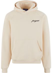 PEQUS Herren Kapuzensweatshirt "PEQUS PEQUS Chest Logo Hoodie", beige, Gr. M, bedruckt, 100% Baumwolle, Sweatshirts