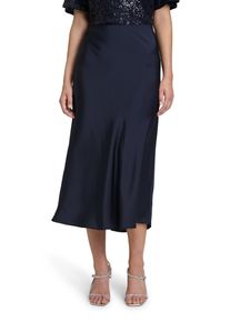 Vera Mont Damen Maxirock "Vera Mont Satinrock wadenlang", blau, elegant, Gr. 36, Satin, Obermaterial: 100% Polyester., Röcke, Material