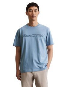 Marc O'Polo MARC O'POLO Herren T-Shirt "aus reiner Bio-Baumwolle", blau, Basic, Gr. M, unifarben, Obermaterial: 100% Baumwolle, Shirts