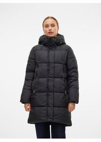 Véro Moda VERO MODA Damen Steppmantel "VMNOVA COAT BOO", schwarz, modisch, Gr. XS, unifarben, Steppware, Obermaterial: 100% Polyester, Mäntel