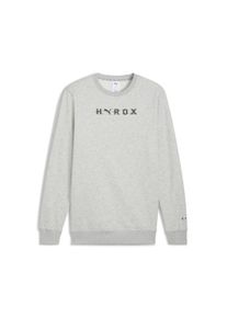 Puma Herren Sweatshirt "Puma x HYROX Heavyweight Rundhalsshirt Herren", grau, Gr. L, Obermaterial: 34% Polyester, 66% Baumwolle; Rippe: 3% Elasthan,