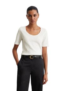 Marc O'Polo MARC O'POLO Damen T-Shirt "aus Slub-Jersey", weiß, Basic, Gr. XXL, unifarben, Obermaterial: 100% Baumwolle, Shirts