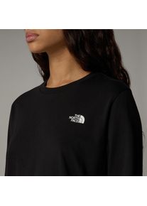 The North Face Damen Langarmshirt "Simple Dome Langarm-Shirt für Damen", schwarz, Gr. XL, Obermaterial: 60% Baumwolle, 40% Polyester, Shirts