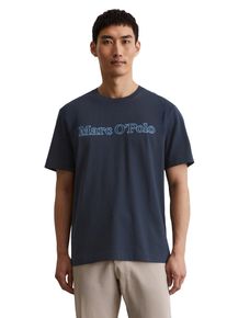 Marc O'Polo MARC O'POLO Herren T-Shirt "aus reiner Bio-Baumwolle", blau, Basic, Gr. M, unifarben, Obermaterial: 100% Baumwolle, Shirts