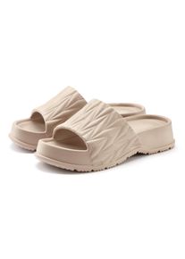 Damen Pantolette, French Connection, Gr. 40, beige, Obermaterial: 100% Synthetik. Futter: 100% Synthetik. Decksohle: 100% Synthetik. Laufsohle: 100%